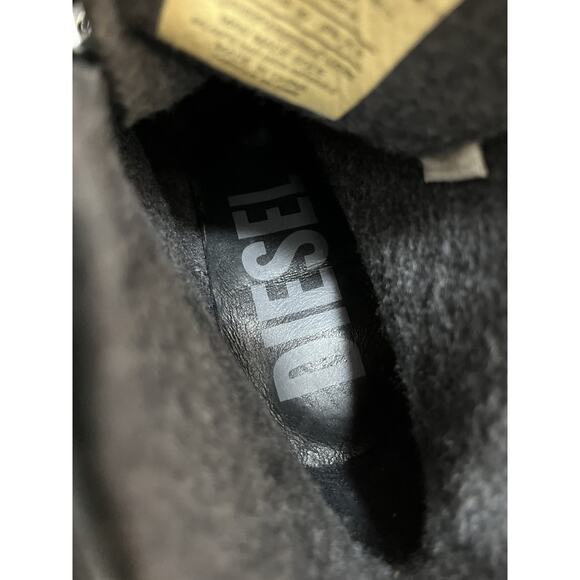 Diesel Womens Hi-Persis High Heel Ankle Boots EU 39 US 8.5 Black Grunge Gothic - Picture 11 of 12